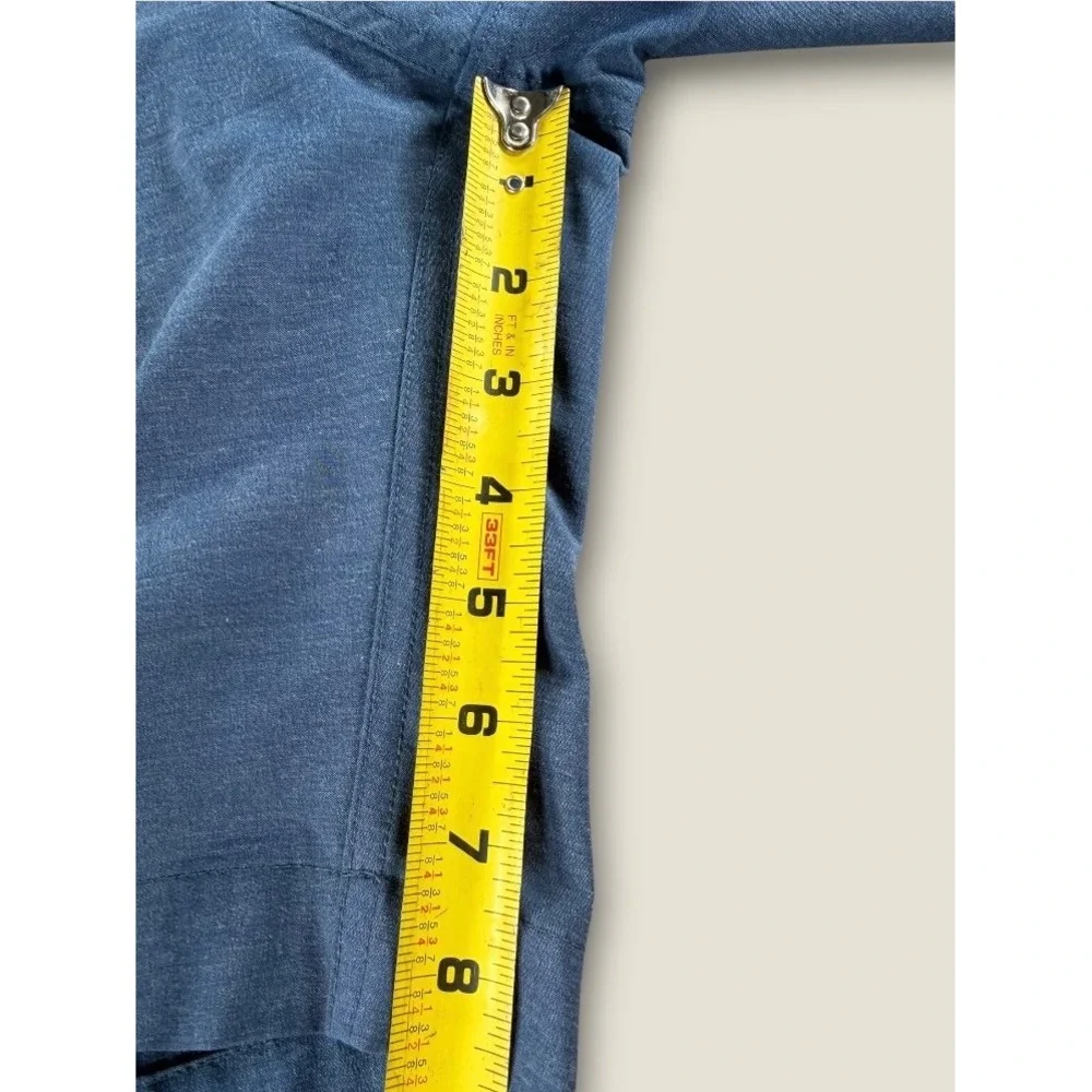 Faherty All Day Shorts Mens 36 Blue Hybrid Stretch Swim Chino MSC0012